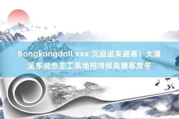 hongkongdoll xxx 沉迢迢來避寒！大漢溪东说念主工濕地招待候鳥嬌客度冬