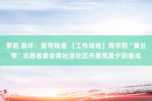 萝莉 崩坏：星穹铁道 【工作场地】商学院“黄丝带”志愿者集会黄社溇社区开展筑爱夕阳看成