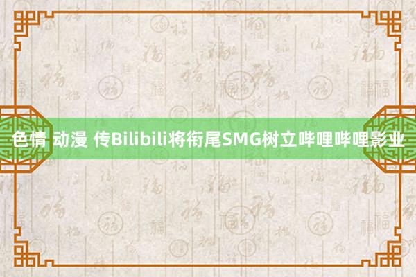 色情 动漫 传Bilibili将衔尾SMG树立哔哩哔哩影业